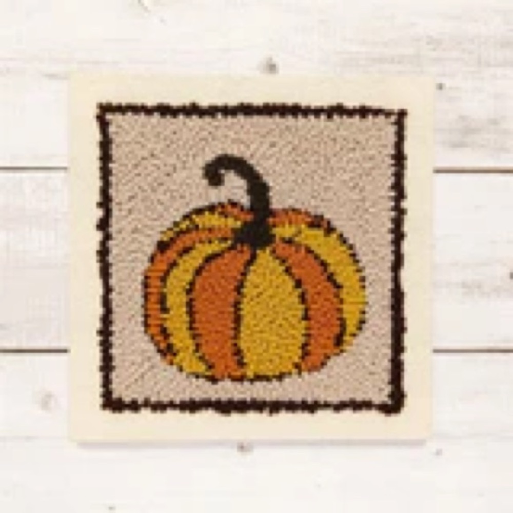 Pumpkin punch needle yarn kit NWOT